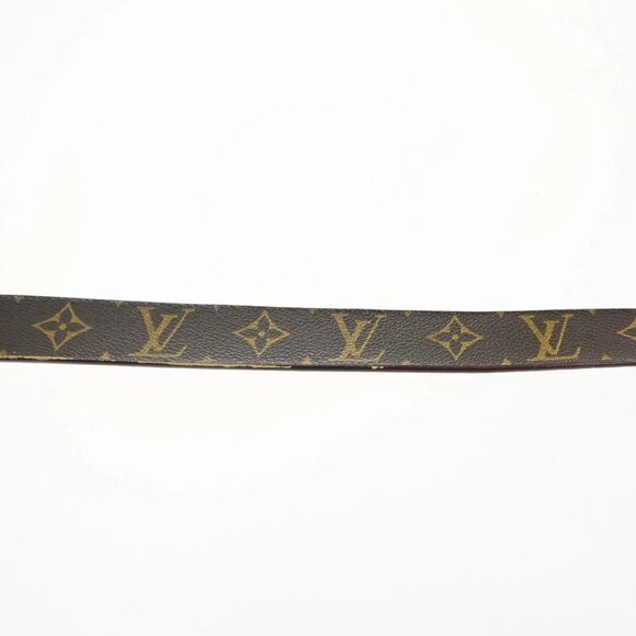 LOUIS VUITTON Ceinture Carre Belt Monogram Leather BN Gold Spain